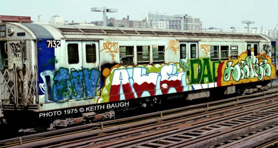 Keith Baugh Early subway graffiti 1973-1975.